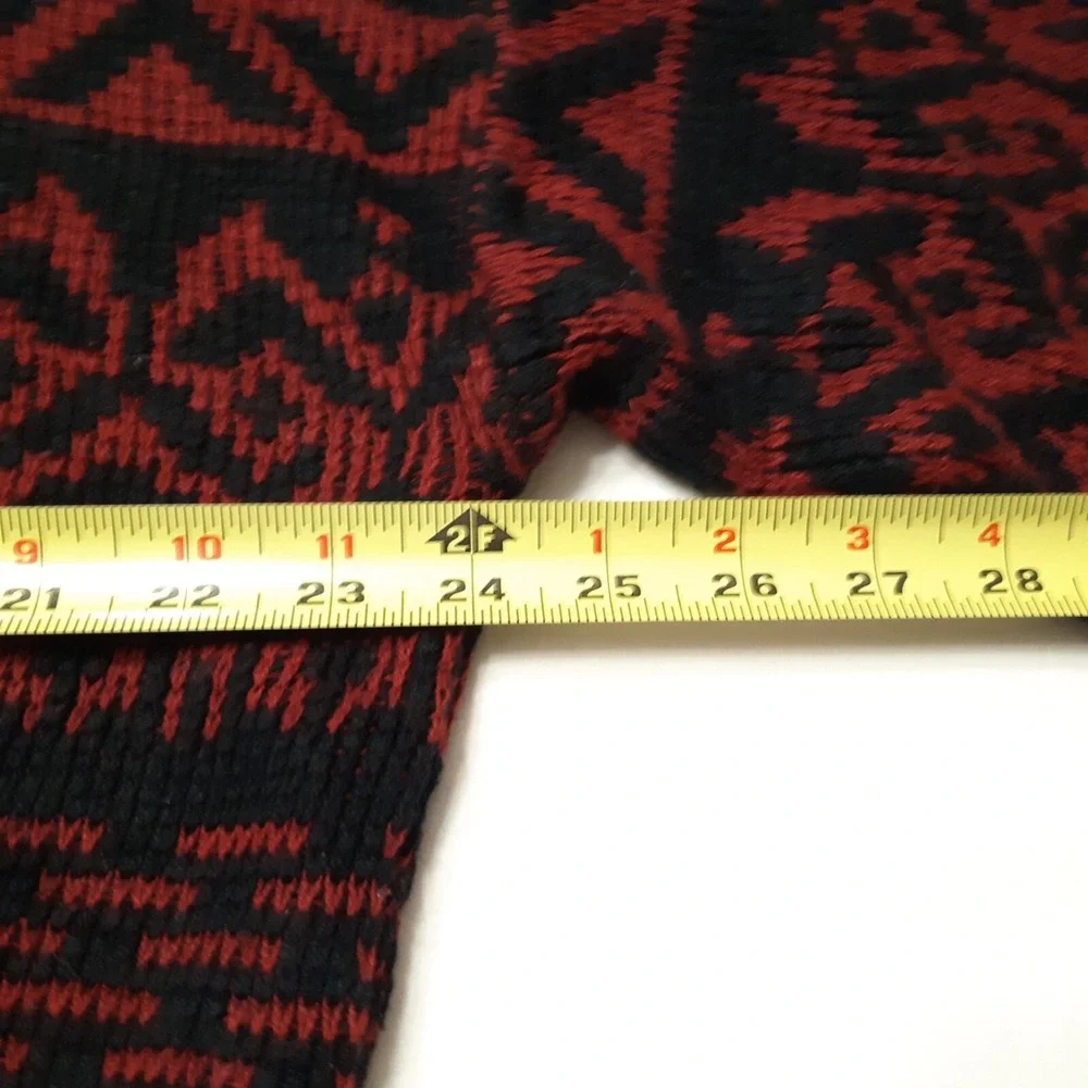 Vintage McGregor Sweater‎ Mens Large Red Black Southwestern Knit Grandpa Grunge